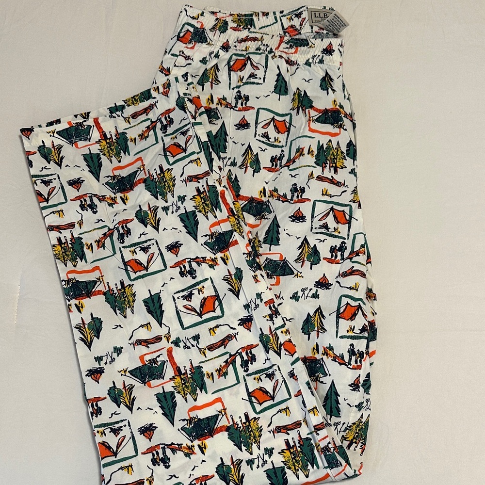 NWOT L.L.Bean Comfort Stretch Woven Sleep Pants